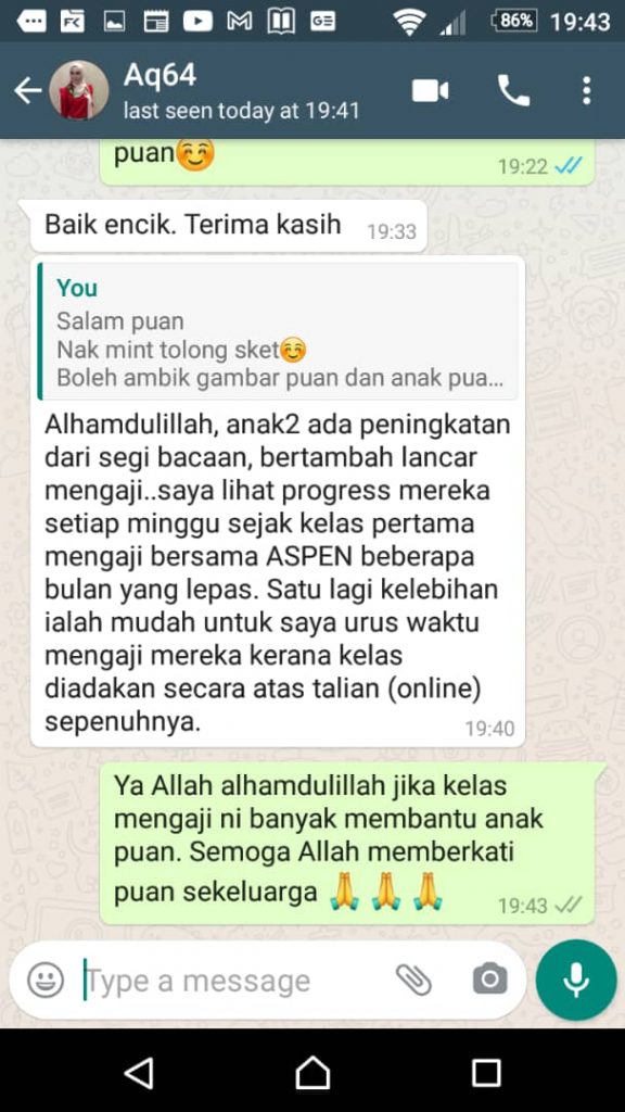 Belajar mengaji online